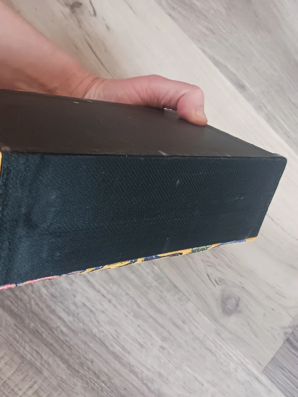 Chinese Cotton Filled Silk Decorative Yellow Brocade Jewelry Box